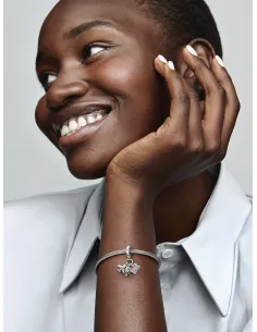 PANDORA | Flyvemaskine, Globus og Kuffert Charm med vedhæng Sterlingsølv 2