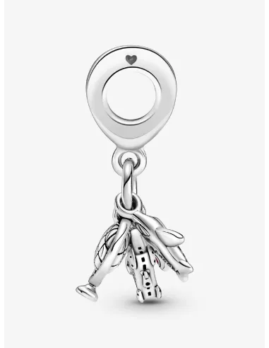 PANDORA | Flyvemaskine, Globus og Kuffert Charm med vedhæng Sterlingsølv