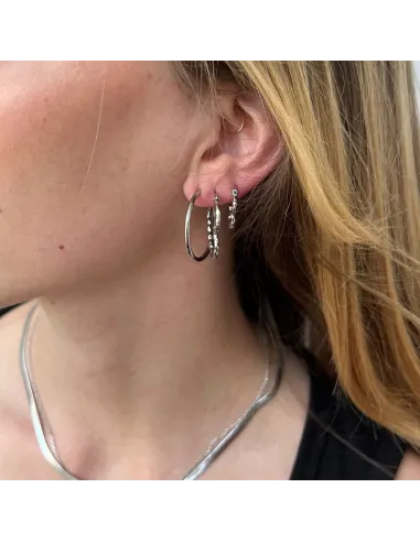 Sistie | Sia - Øreringe Stål