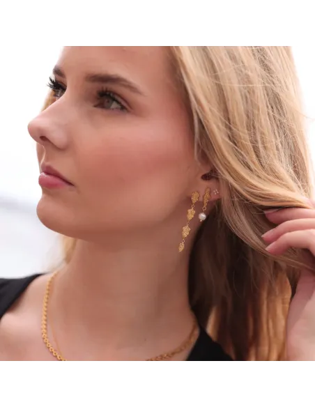 Sistie | Sophia Øreringe - Forgyldt