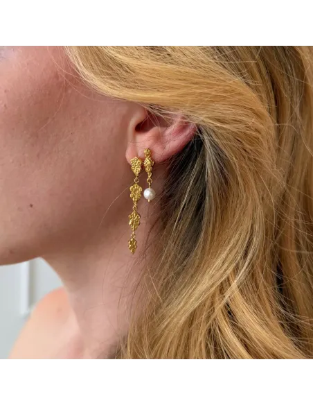 Sistie | Sophia Øreringe - Forgyldt