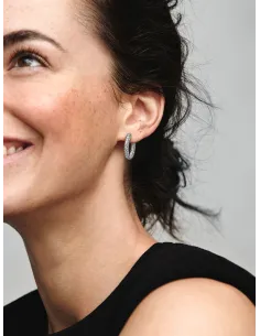 Pandora | Pandora Timeless Pavé Enkeltrække Creoler Sterlingsølv 2