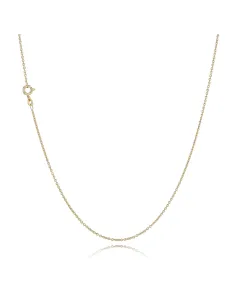 BNH | Anker Rund Halskæde 0,4 mm Sølv Forgyldt