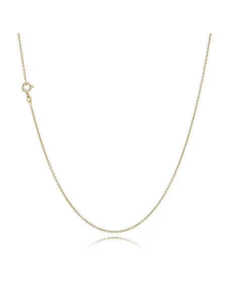 BNH | Anker Rund Halskæde 0,4 mm Sølv Forgyldt