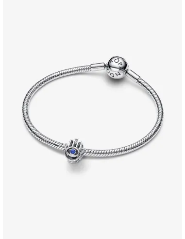 Pandora Julemagi Muranoglas Charm i rød med gylden folie og julemotiver