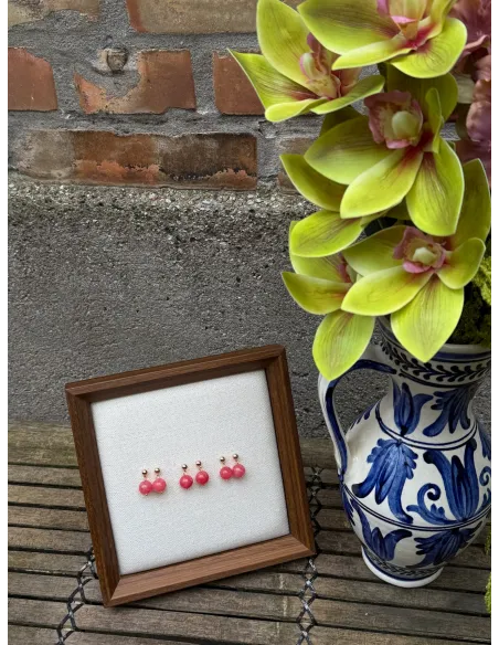 SOÏ | Nora Redstone Quartz | Krystal øreringe