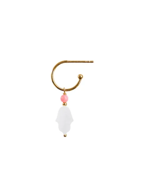 STINE A | Sweet Hamsa med Coral Ørering- Single STINE A | Sweet Hamsa med Coral Ørering- Single