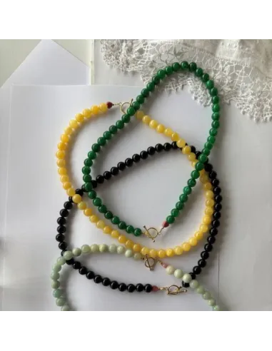 STINE A | Cherrie Bon Bon Necklace - Happy Green