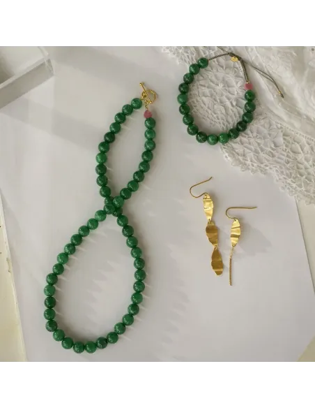 STINE A | Cherrie Bon Bon Necklace - Happy Green