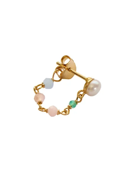 STINE A | Câlin de Paradis Earring Green - Single STINE A | Câlin de Paradis Earring Green - Single