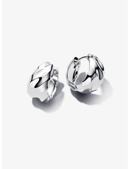 Pandora | Rillede Små Creoler Sterlingsølv Pandora | Rillede Små Creoler Sterlingsølv