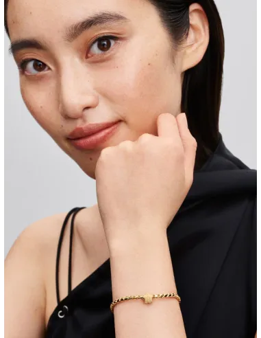 PANDORA | Tekstureret Stjerne Minicharm 14 kt. guldbelægning