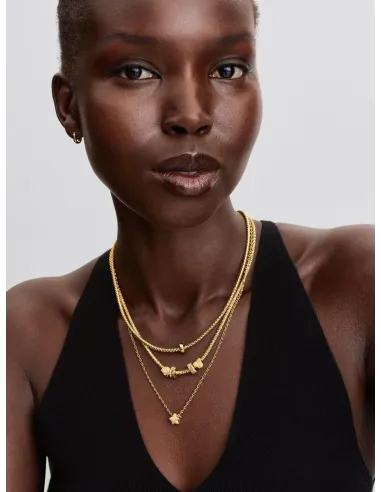 PANDORA | Tekstureret Stjerne Minicharm 14 kt. guldbelægning