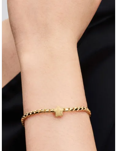 PANDORA | Tekstureret Stjerne Minicharm 14 kt. guldbelægning