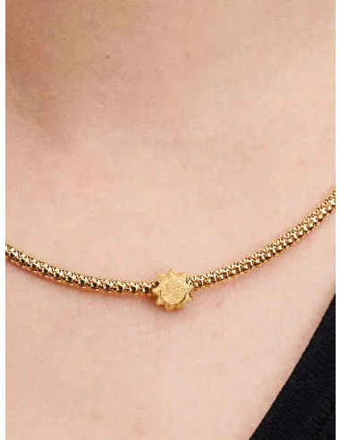 PANDORA | Tekstureret Sol Minicharm 14 kt. guldbelægning