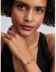 PANDORA | Rillet Klemmeled 14 kt. guldbelægning 2