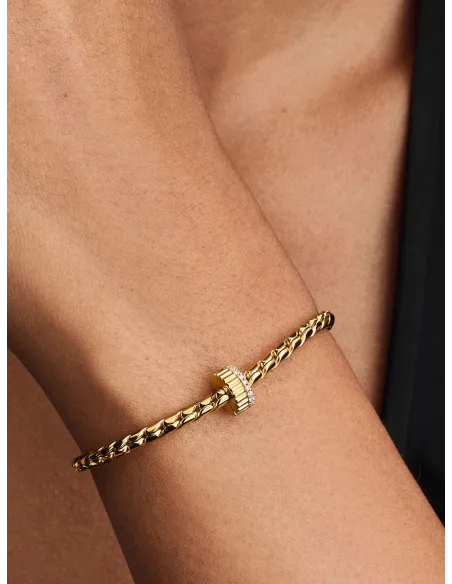 PANDORA | Rillet Klemmeled 14 kt. guldbelægning PANDORA | Rillet Klemmeled 14 kt. guldbelægning