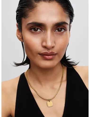 PANDORA | Firkantet Tag Vedhæng til Indgravering 14 kt. guldbelægning