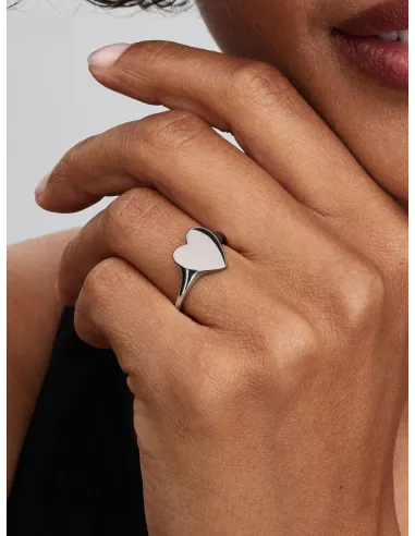 Pandora | Indgraverbar Hjertering Sterlingsølv