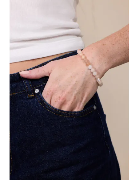 SOÏ | Rosa Jade | Krystal armbånd