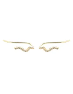 AQUA DULCE | CURVA UP EARRING | GOLDEN