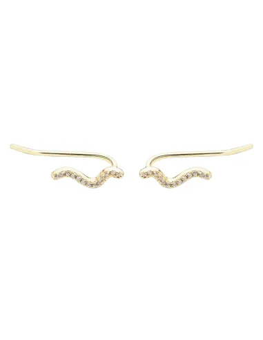 AQUA DULCE | CURVA UP EARRING | GOLDEN