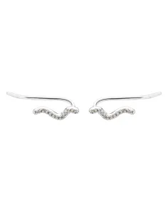 AQUA DULCE | CURVA UP EARRING | SILVER