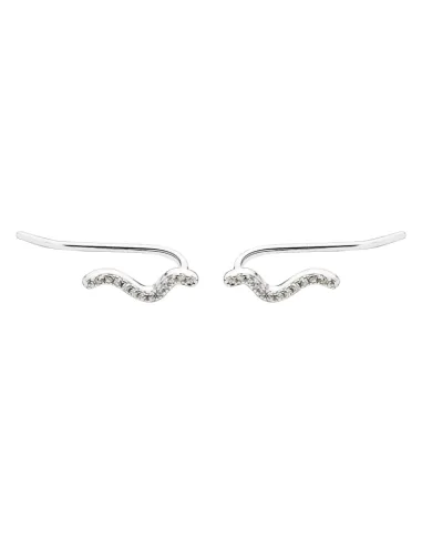 AQUA DULCE | CURVA UP EARRING | SILVER