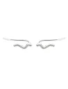 AQUA DULCE | CURVA UP EARRING | SILVER