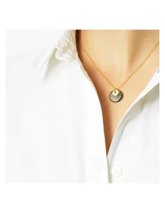 Scherning | SPLASH duo halskæde, 45 cm · BLACK/GOLD 2