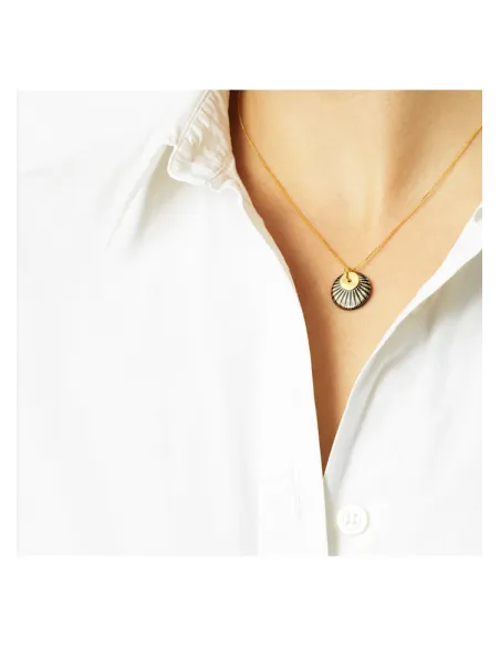 Scherning | SPLASH duo halskæde, 45 cm · BLACK/GOLD Scherning | SPLASH duo halskæde, 45 cm · BLACK/GOLD