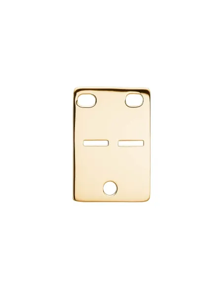 SIERSBØL | SIERSBØL sølv forgyldt kadaverskilt 26x18mm