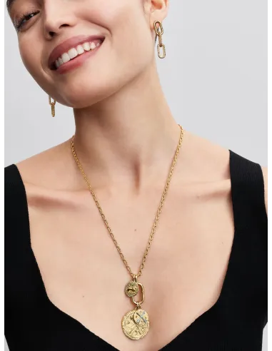 PANDORA | Halskæde med store led, der kan åbnes 14 kt. guldbelægning