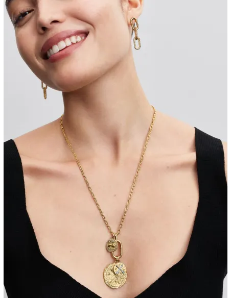 PANDORA | Halskæde med store led, der kan åbnes 14 kt. guldbelægning PANDORA | Halskæde med store led, der kan åbnes 14 kt. guldbelægning