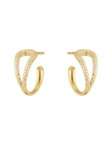 GEORG JENSEN | MERCY Øreringe 18 kt guld med diamanter