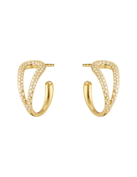 GEORG JENSEN | MERCY Øreringe 18 kt guld med diamanter GEORG JENSEN | MERCY Øreringe 18 kt guld med diamanter