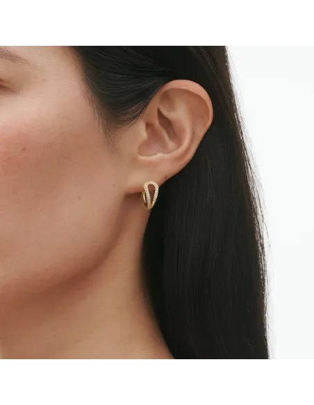 GEORG JENSEN | MERCY Øreringe 18 kt guld med diamanter GEORG JENSEN | MERCY Øreringe 18 kt guld med diamanter