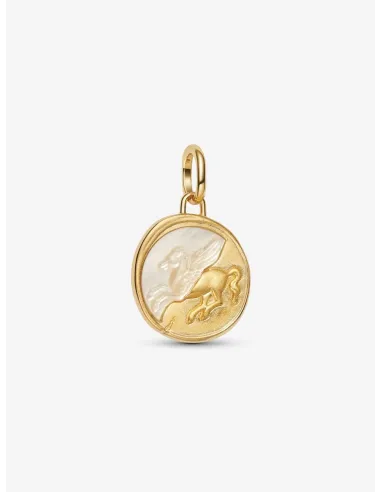 PANDORA | Pegasus Medaljoncharm Sterlingsølv, 14 kt. guldbelægning