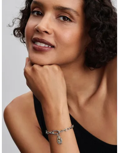 PANDORA | Rose Medaljoncharm Sterlingsølv, 14 kt. guldbelægning