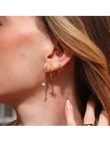 Sistie | Skyla - Øreringe Forgyldt