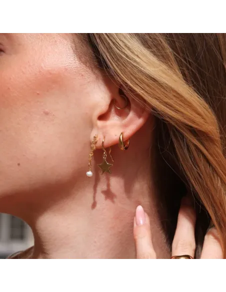 Sistie | Skyla - Øreringe Forgyldt