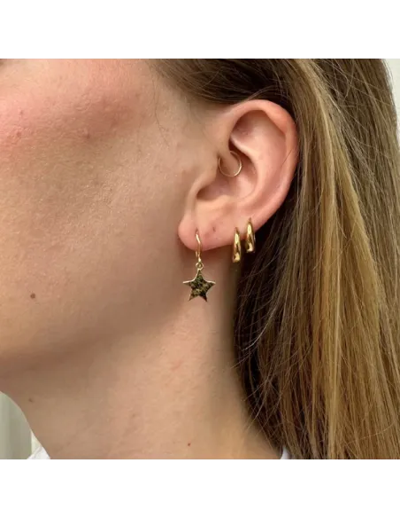 Sistie | Skyla - Øreringe Forgyldt