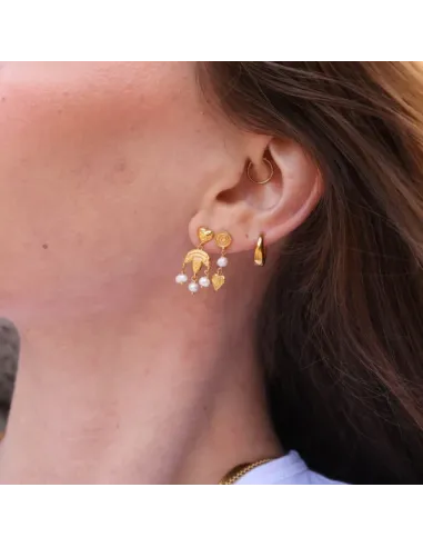 Sistie | Coco - Øreringe Forgyldt