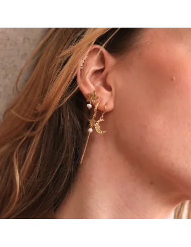 Sistie | Skyla - Øreringe Forgyldt