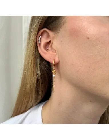 Sistie | Skyla - Øreringe Forgyldt