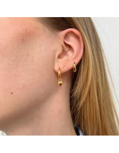 IZABEL CAMILLE | Soulheart - Øreringe Forgyldt