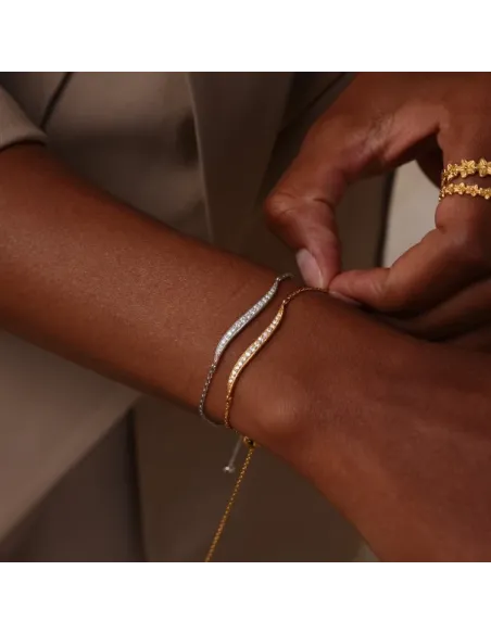 IZABEL CAMILLE | Titania - Armbånd Sølv