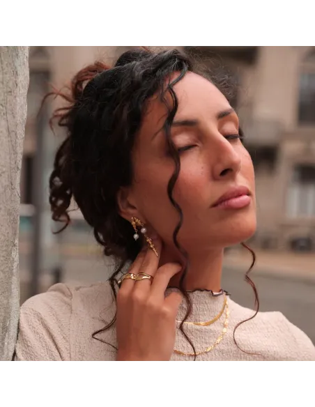 Sistie | Freja - Øreringe Forgyldt Sistie | Freja - Øreringe Forgyldt