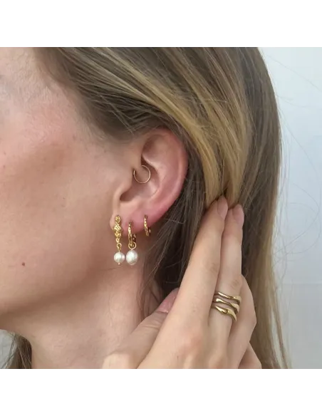 Sistie | Freja - Øreringe Forgyldt Sistie | Freja - Øreringe Forgyldt