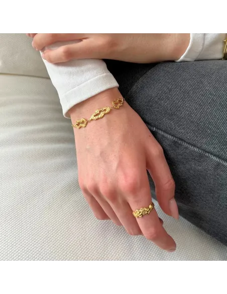 SISTIE 2ND | Echo - armbånd Forgyldt SISTIE 2ND | Echo - armbånd Forgyldt